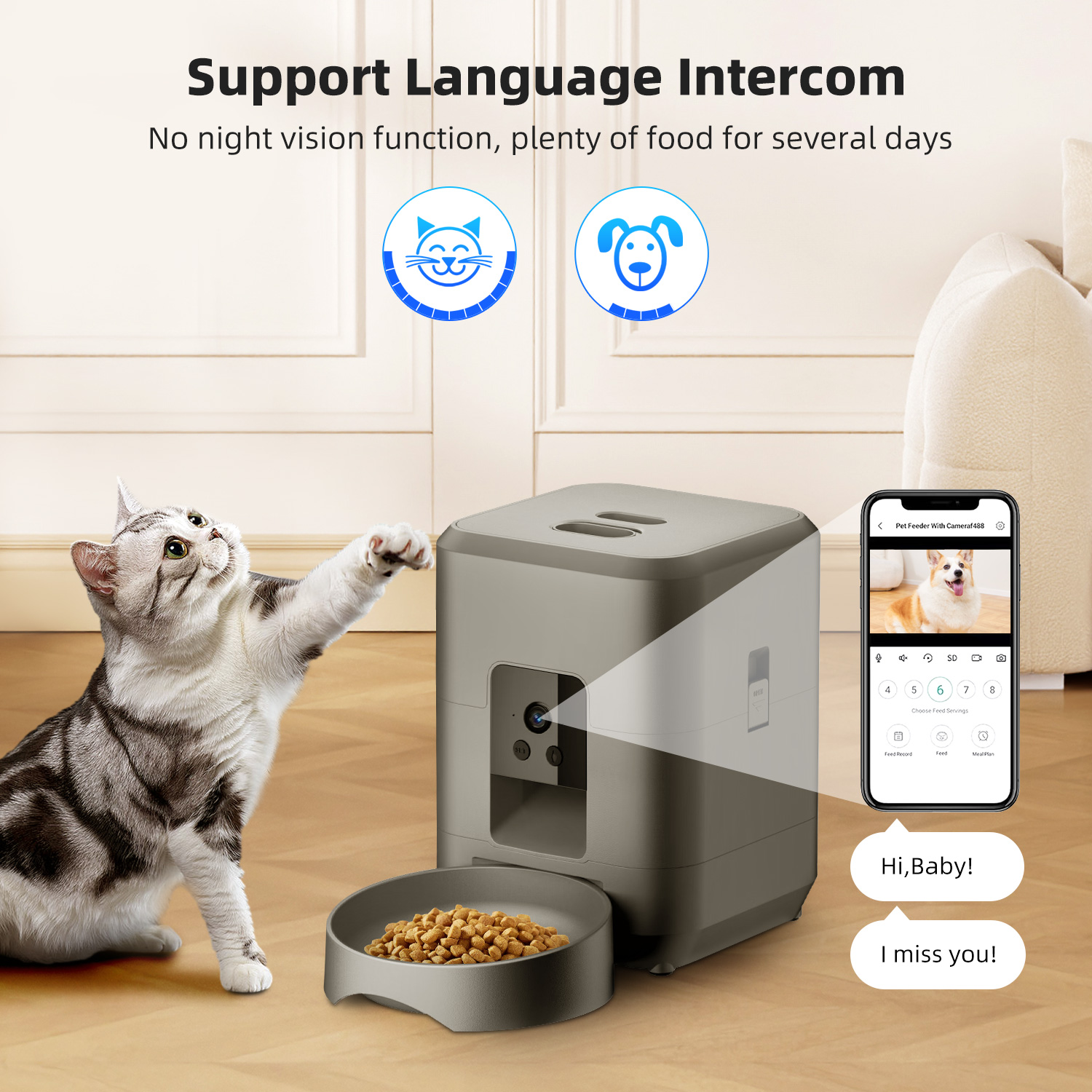 Cat Automatic Feeder With Came - Kitchen Appliances Video review and price