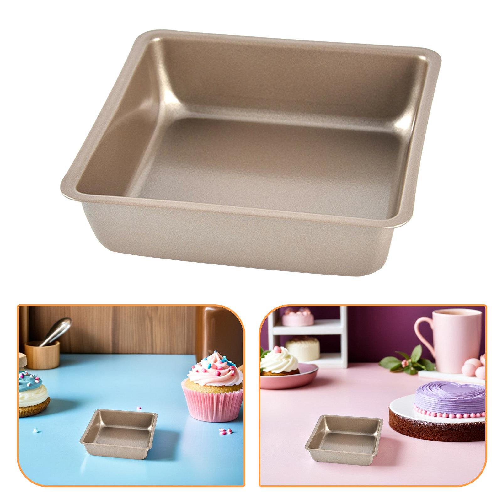 4 Pcs Square Non-stick Baking  - Air Fryer review and price